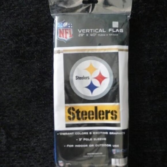 Pittsburgh Steelers House Flag, 28" x 40" - Picture 3 of 4